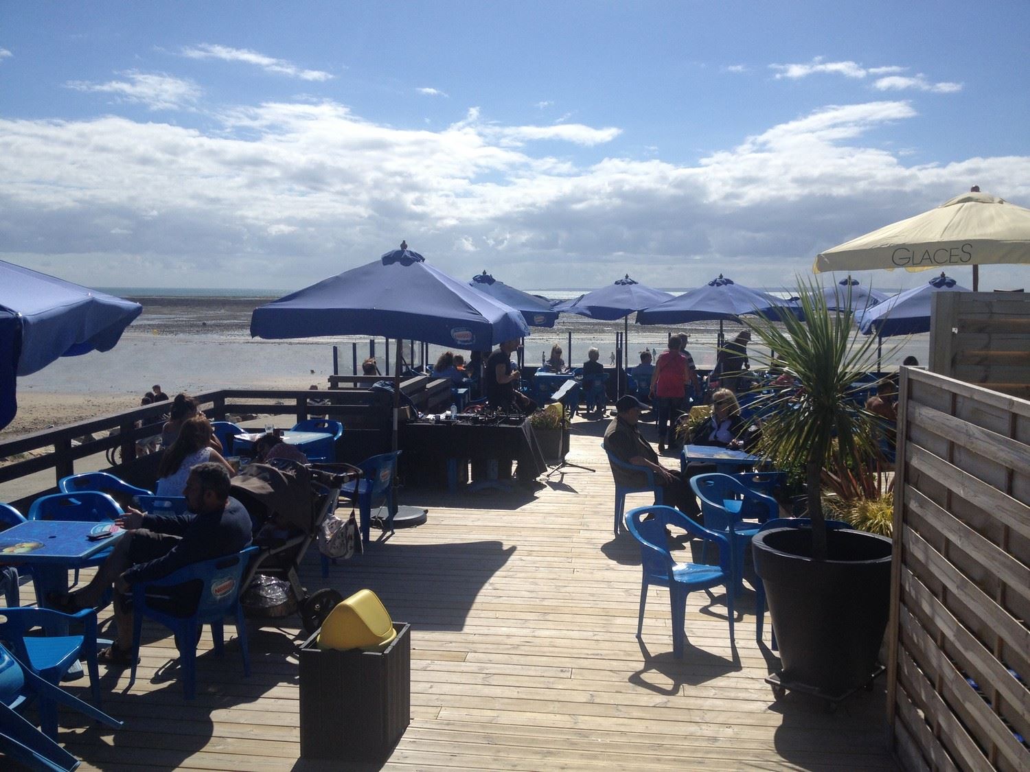Photo de la terrasse du Carpe Diem